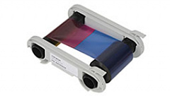 Полноцветная лента  (YMCKOK) для двусторонней печати на 200 оттисков с чистящим роликом в Новороссийске